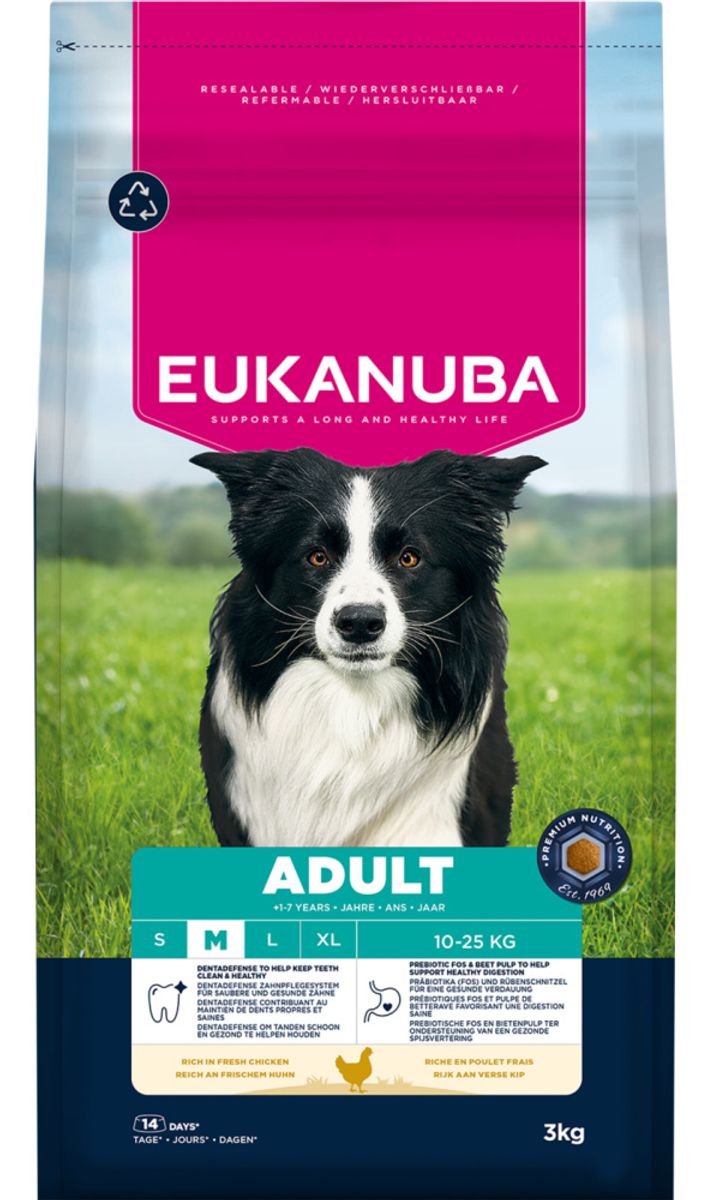 Eukanuba Adult Medium Breed kylling 3kg