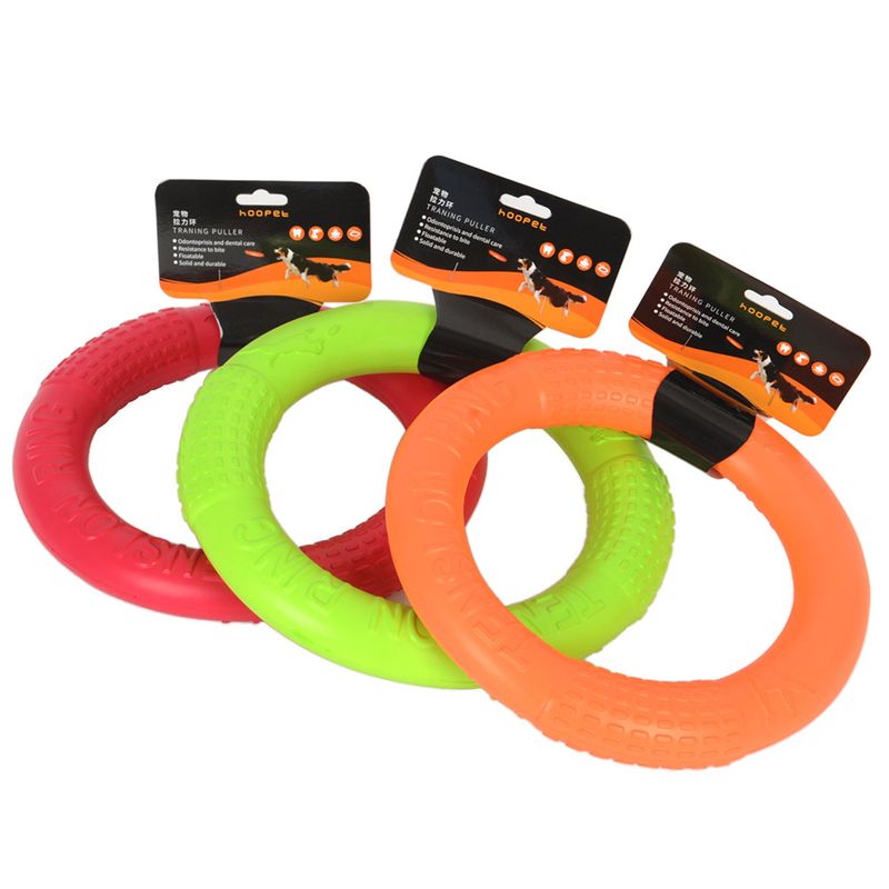 Oransj Stor gummiring hundeleke, Ø:27cm