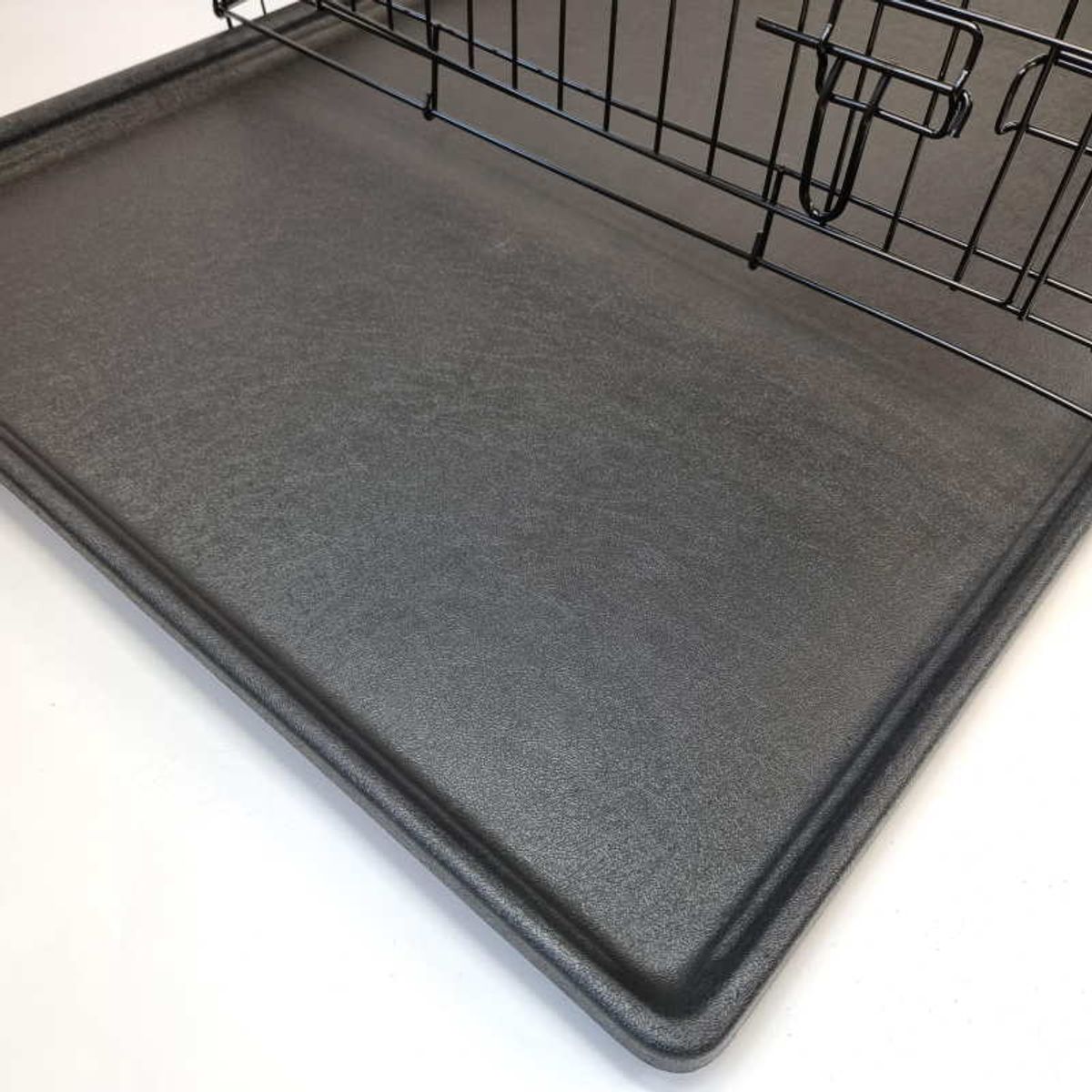 Large sammenleggbart stålbur til hund (93x62x69cm)
