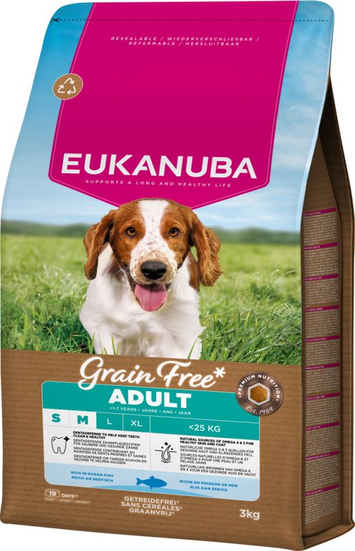 Eukanuba Small/medium Grain Free Ocean Fish 3 kg