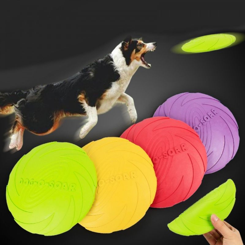 Stor frisbee til hund i gummi 22 cm