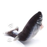 Hovedbilde Grå sprellende fisk katteleke