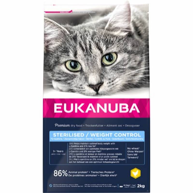 Eukanuba Sterilised/Weight Control 1+ Adult cat 10kg