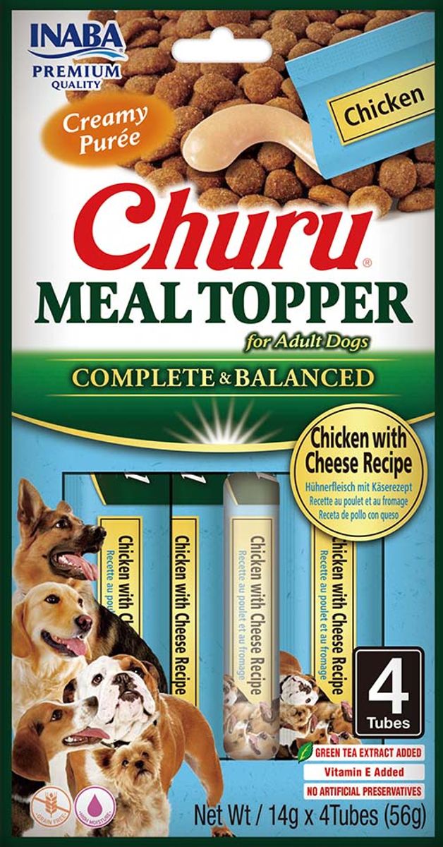 Dog Meal Topper Kylling med Ost, 4 x 14g
