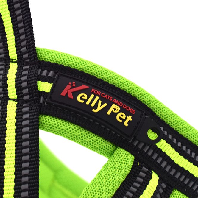 Hovedbilde Neon hundesele med refleks og padding