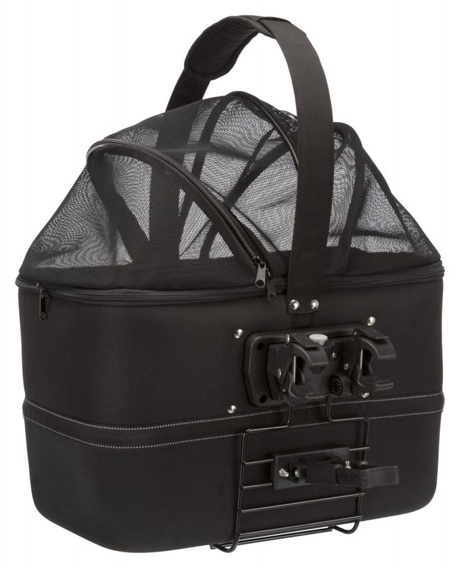Sort sykkelbag for hund - Styret