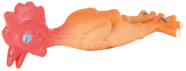 Hovedbilde Latex hundeleke - høne med lyd 15 cm