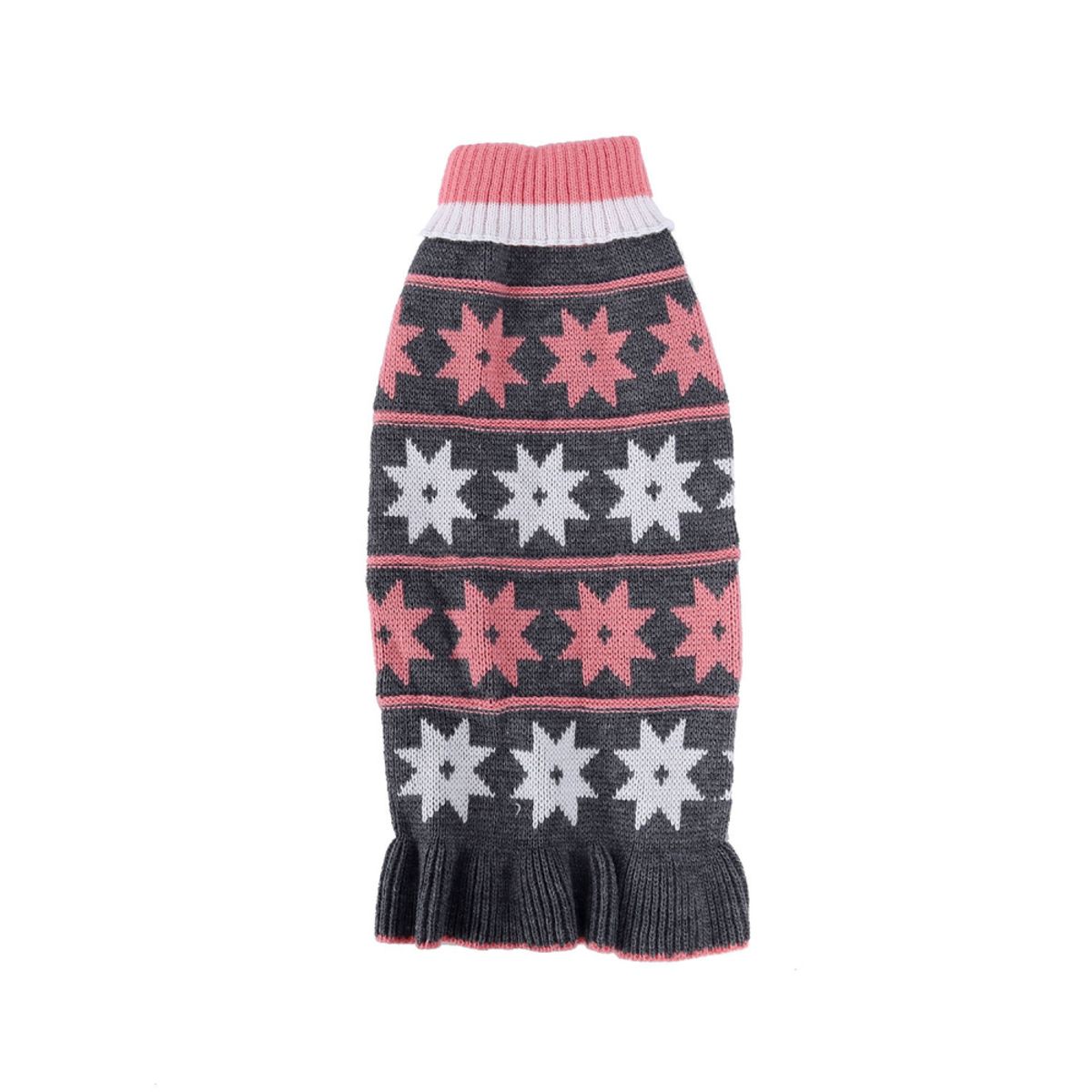 Strikket hundegenser med skjørt