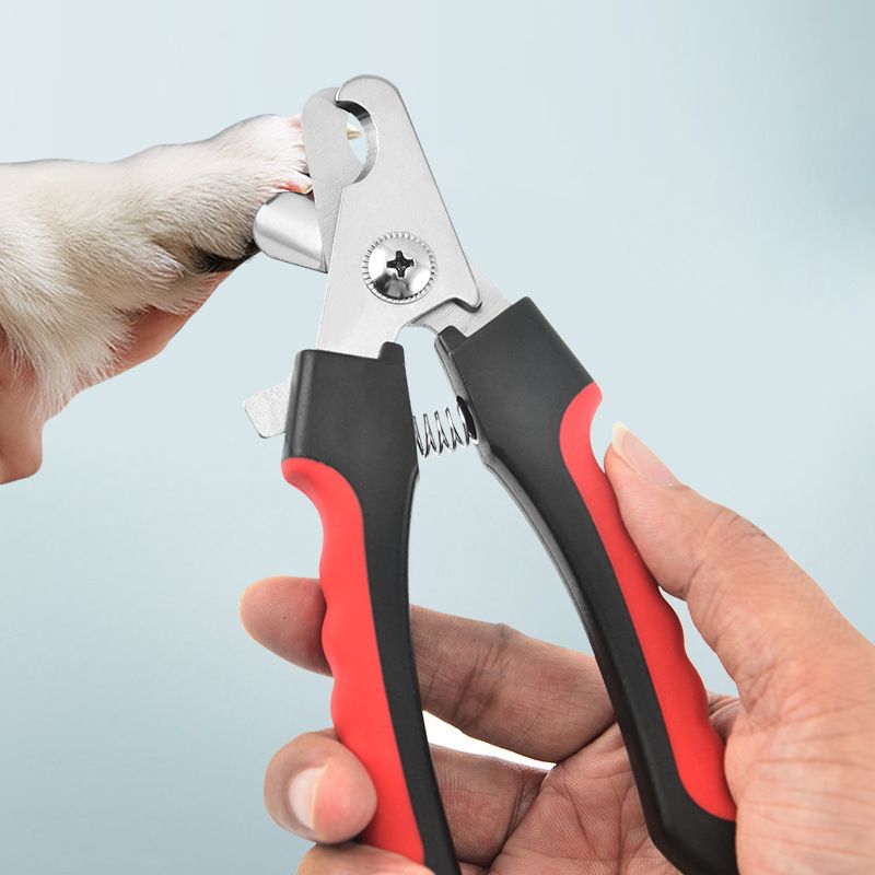 Stor kloklipper til hund og katt, Sort/Blå