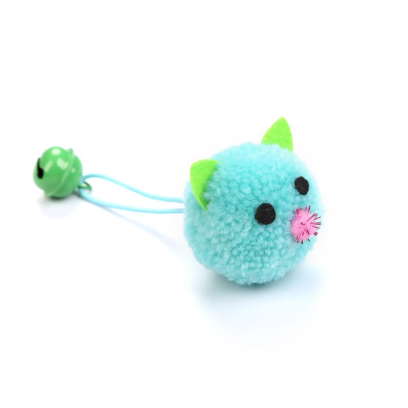 Plush lekemus pongpong katteleke med bjelle
