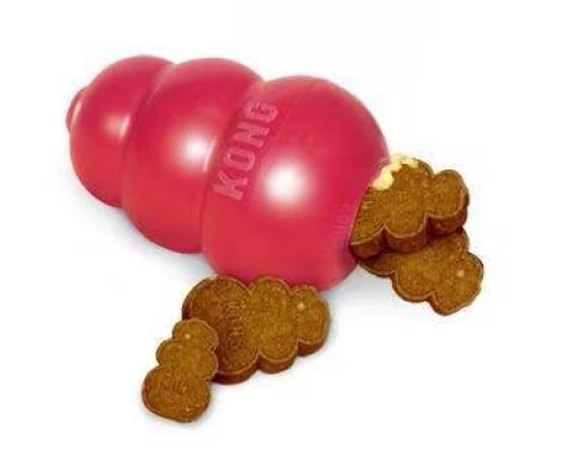 KONG Hundeleke Classic Rød M 8,5cm