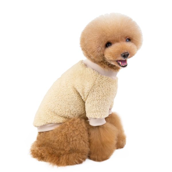 Hovedbilde Myk korallfleece hundegenser - beige