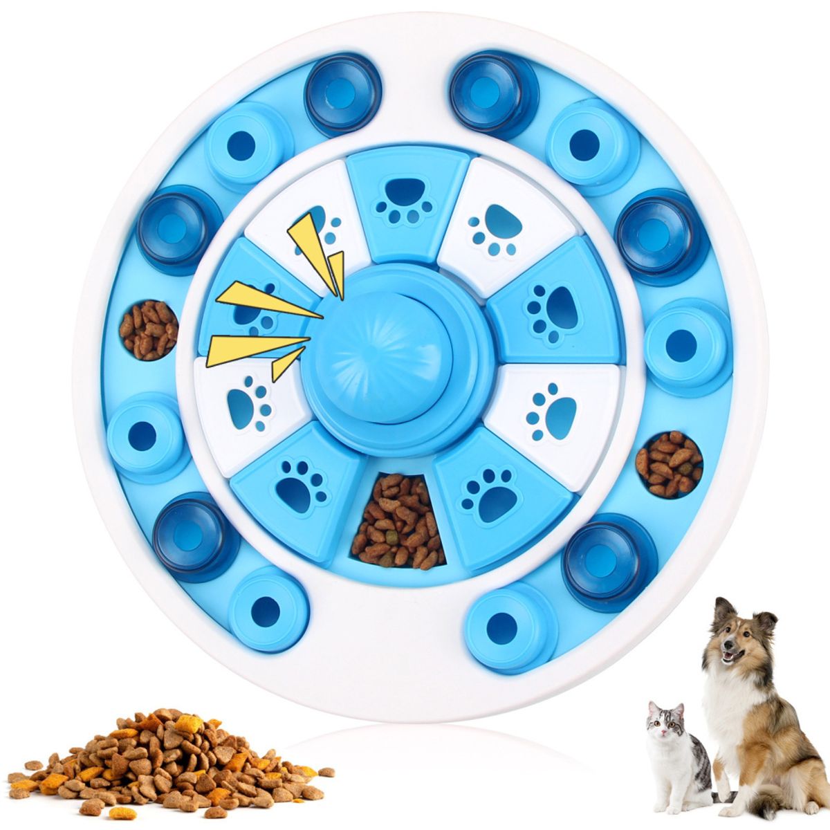 Blå disc hjernetrim til hund og katt