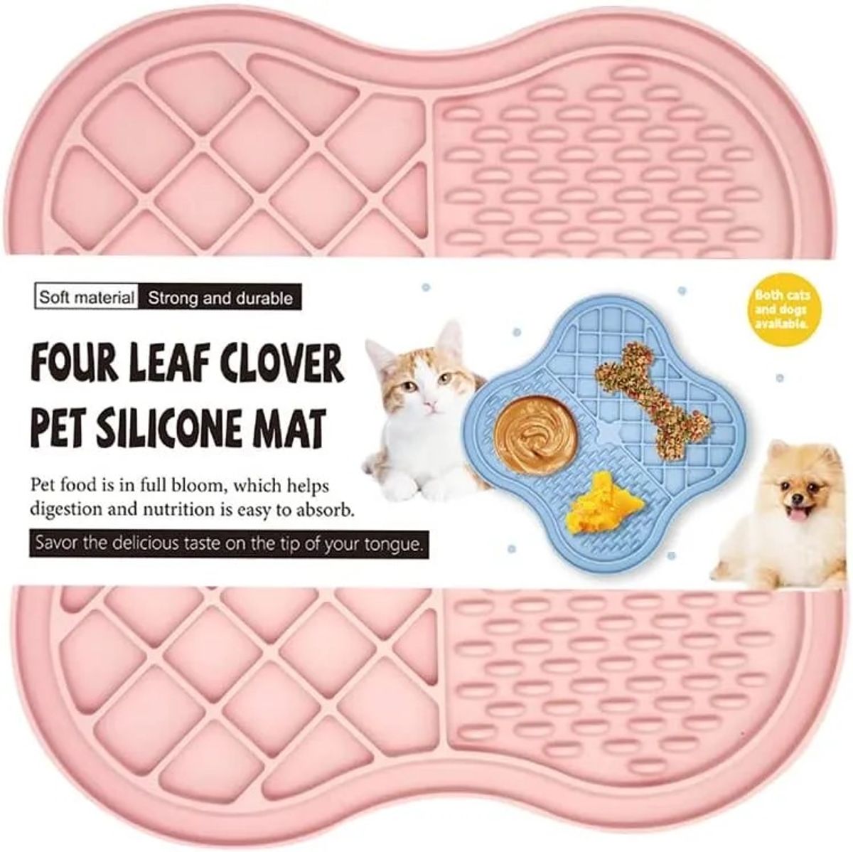 Slow feeder for hund og katt - Rosa