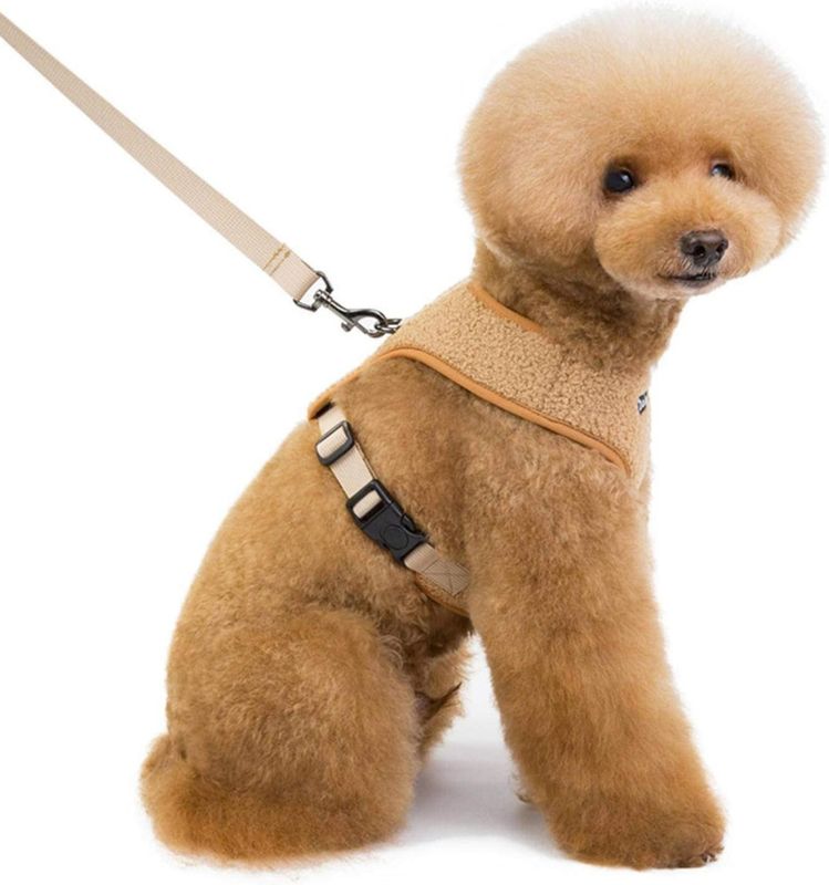 Beige Teddy hunde- og kattesele