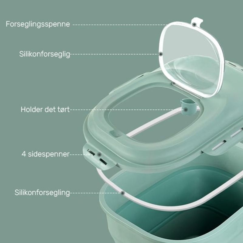 Rosa fôrbeholder - Boks for hundemat og kattemat - Smart oppbevaring