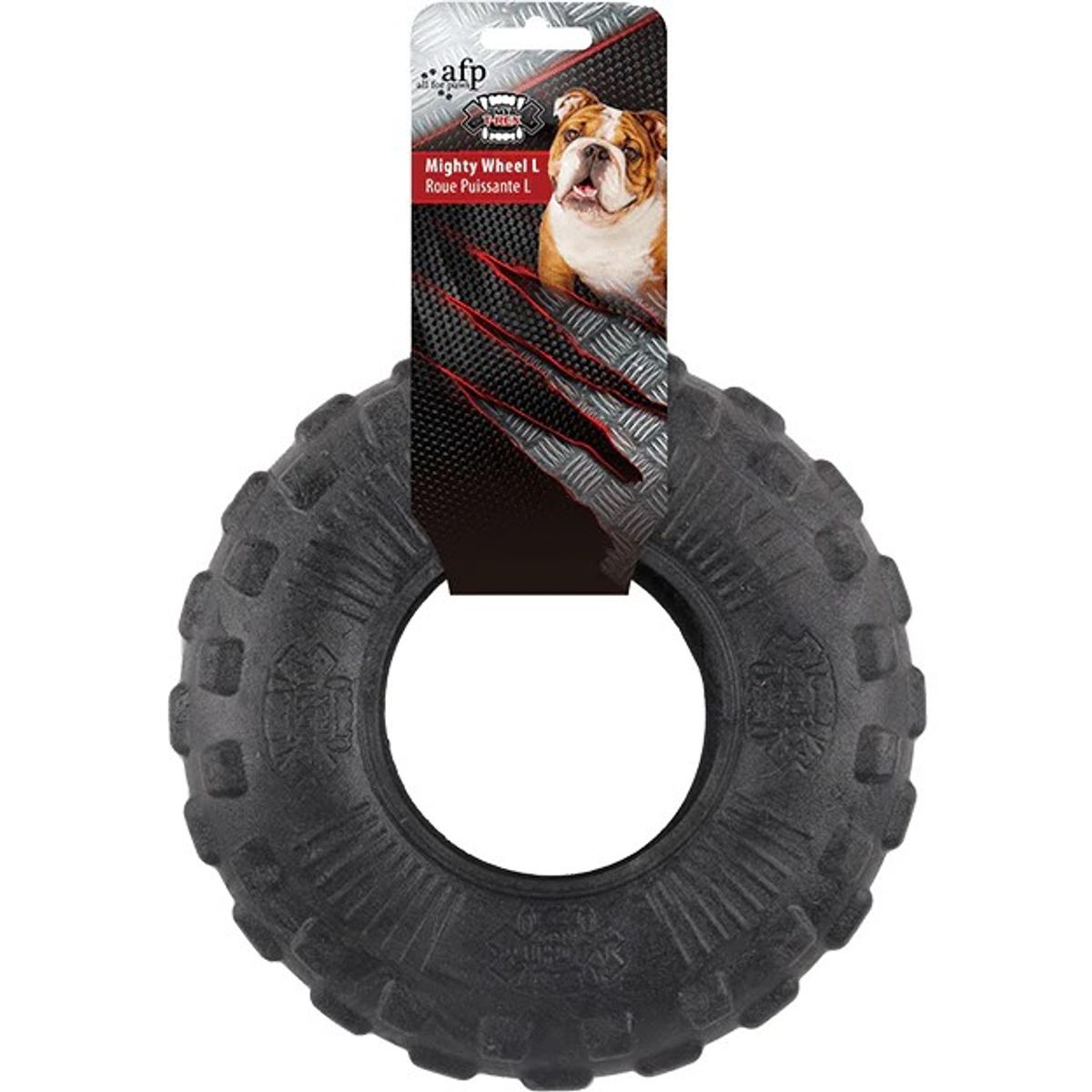 Large Mighty Rex- Solid tyggehjul hundeleke  