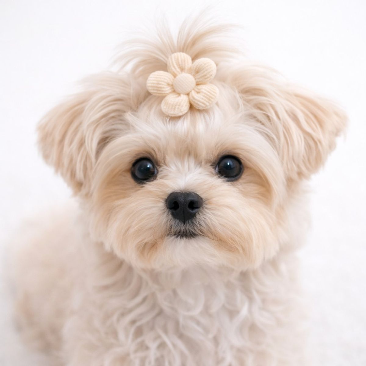 3pk Blomsterstrikker til hund i nøytrale toner