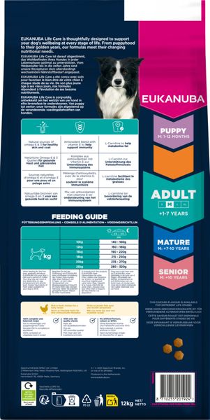 Hovedbilde Eukanuba Adult Medium Breed kylling 12kg