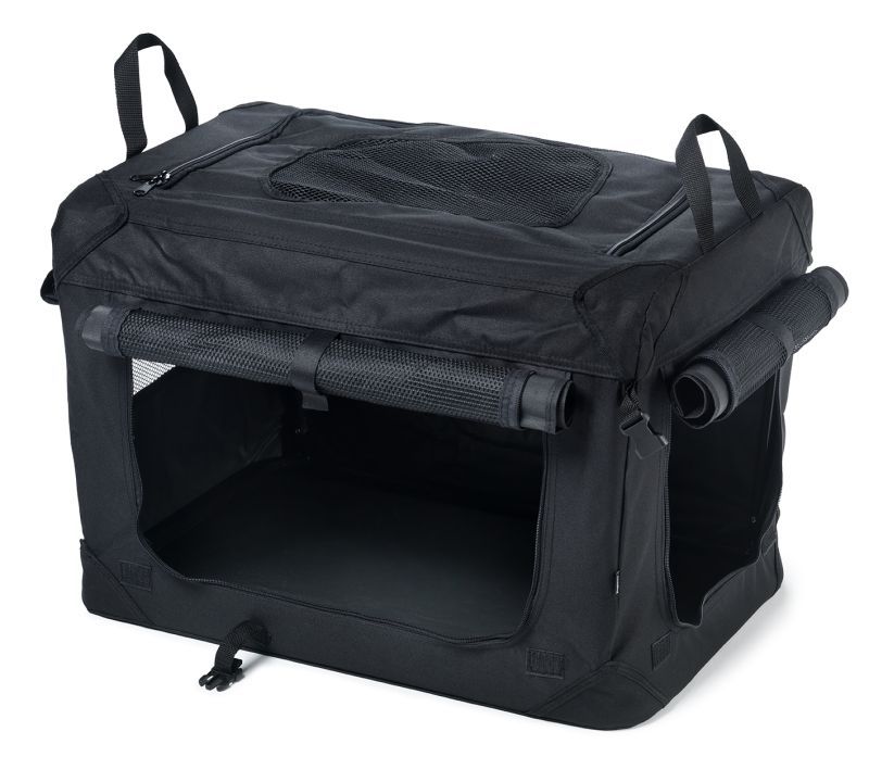  80cm XL Sort canvas hundebur