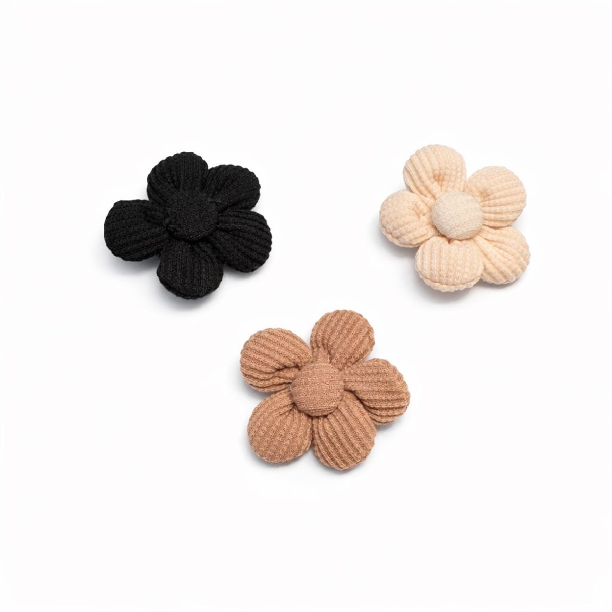 3pk Blomsterstrikker til hund i nøytrale toner