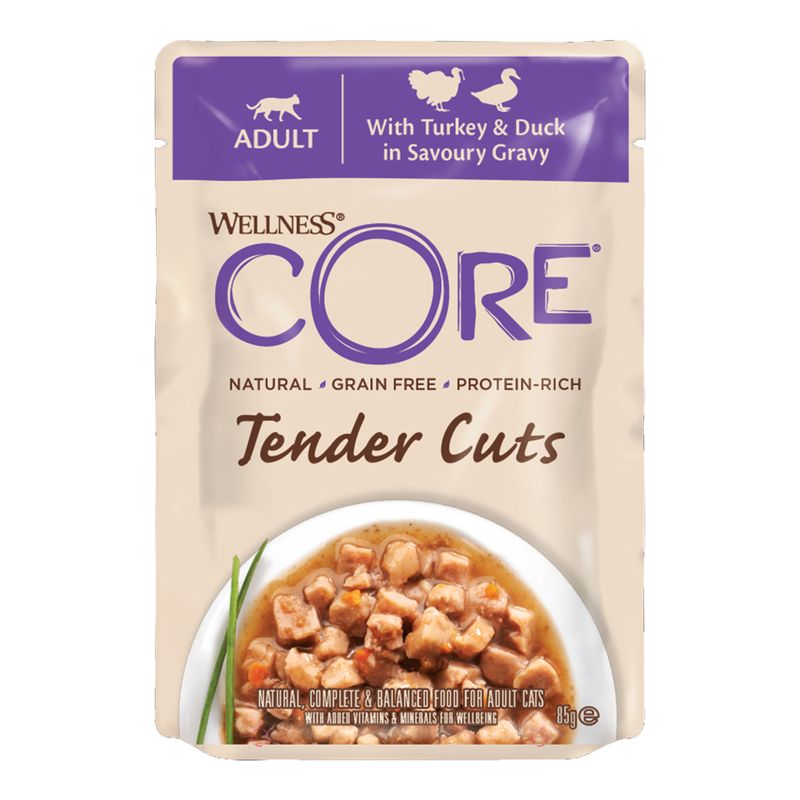 CORE Tender Cuts Turkey Selection Multipack våtfôr til katt 6pk