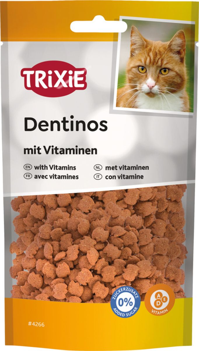 Dentinos godbiter til katt med vitaminer - 50g