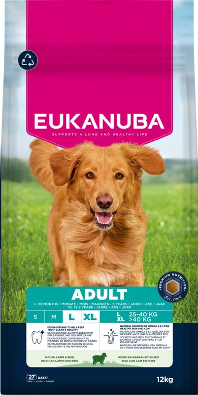 Eukanuba Adult Large Breed Lam & Ris 12kg