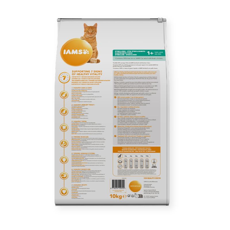 IAMS CAT Vitality Adult Sterilized 10kg