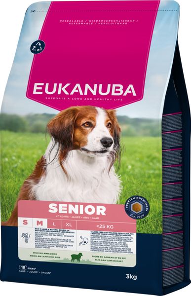 Hovedbilde Eukanuba Senior Large Breed Lam & Ris 12kg