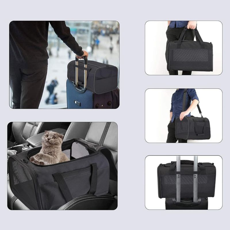 Sort reiseveske til katt og hund