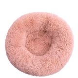 Hovedbilde Rosa Donut hundeseng - Fluffy rund hunde - og katteseng, to str