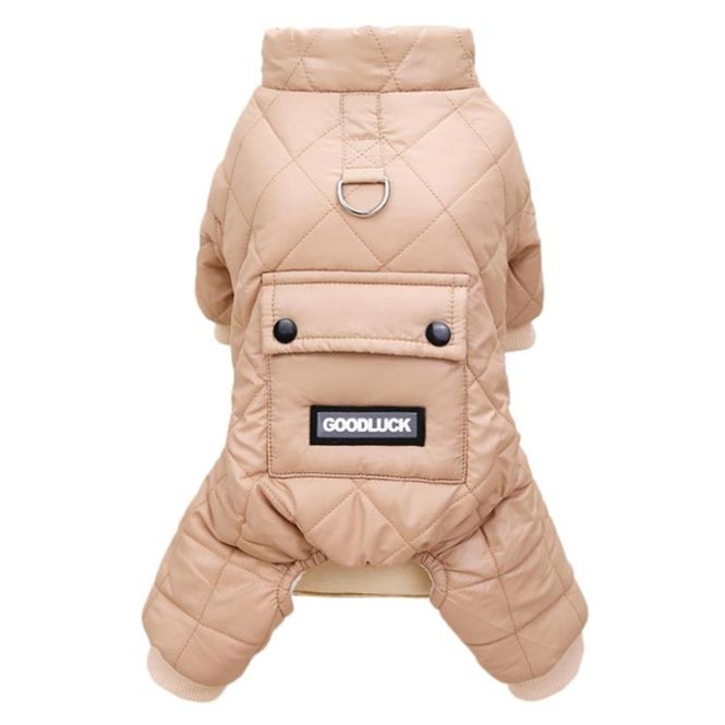 Hovedbilde Beige vinterdress til hund