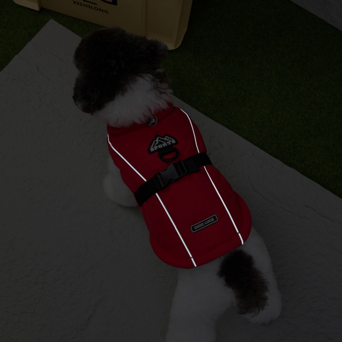 Lilla lett vattert hundedekken