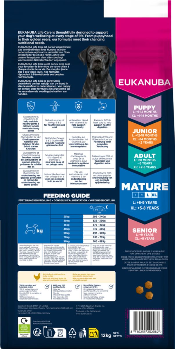 Eukanuba Mature Large Breed kylling 12kg