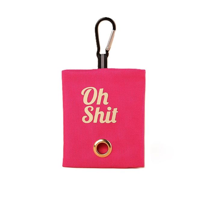 Hovedbilde Knall Rosa hundeposeholder - Oh Shit