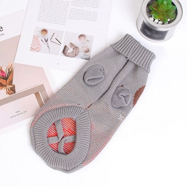 Hovedbilde Julete reinsdyr hundegenser - Lys grå