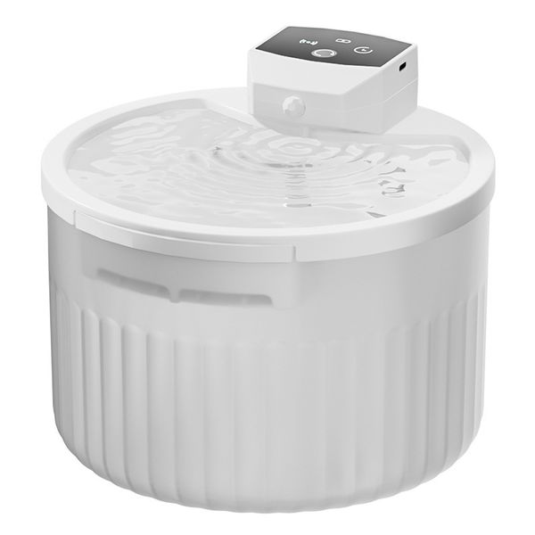 Hovedbilde Hvit vannfontene til katt, UV lys of sirkulasjon 3l