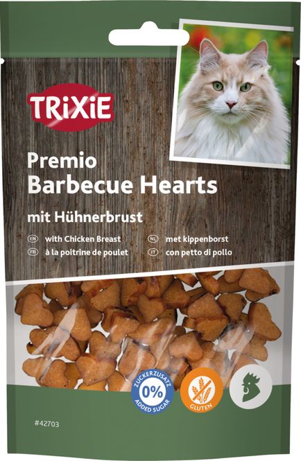 Hovedbilde Premio BBQ chicken hearts til katt