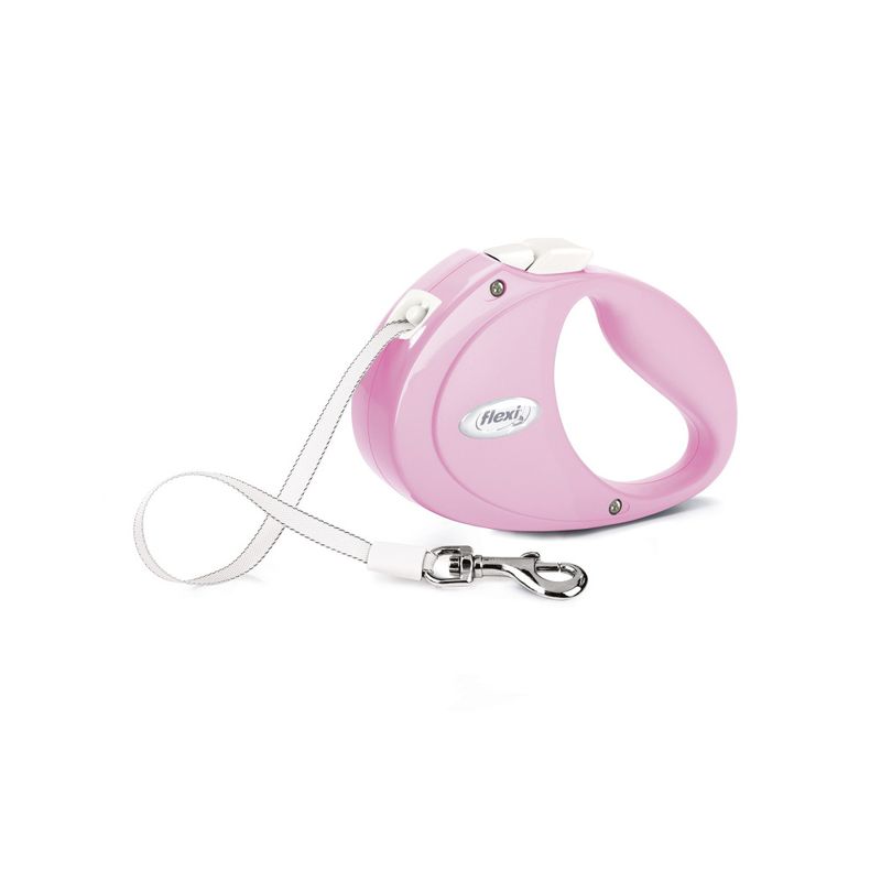 Flexi Puppy Tape Uttrekksbånd Rosa