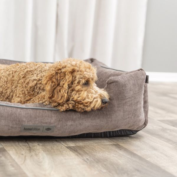 Hovedbilde Brun Vital hundeseng i chenille, 3 str