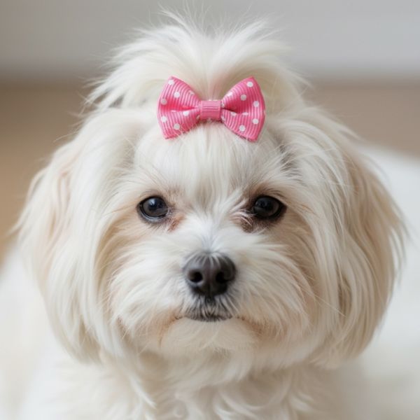 Hovedbilde 10pk enkle toppsløyfer med spenne - jentete design