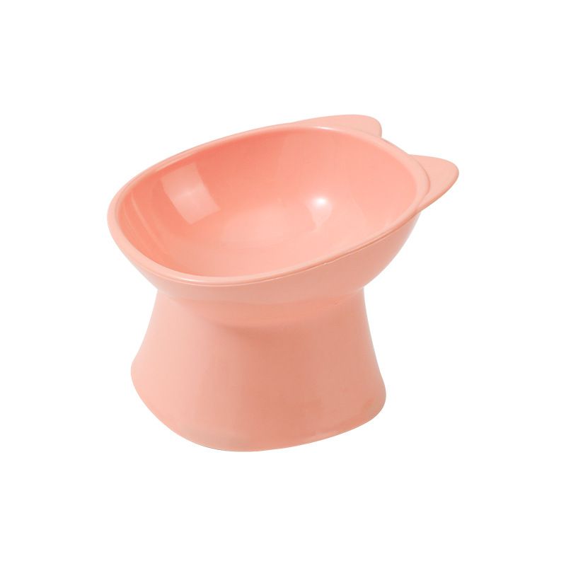 Rosa ergonomisk opphøyet designskål til katt