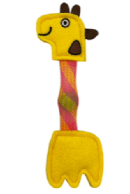 Hovedbilde Morsom Giraff katteleke med tube og filt