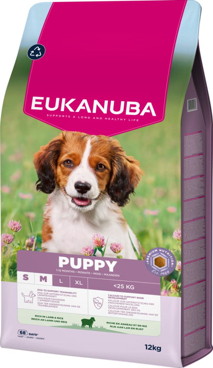 Eukanuba Puppy Small/medium Breed Lam & Ris 12kg