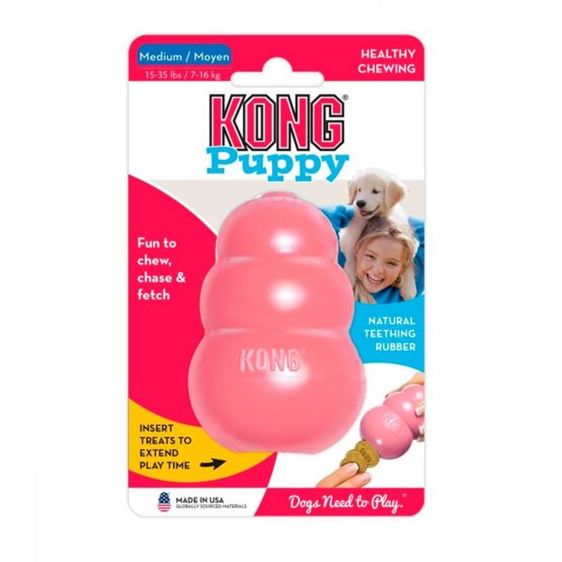 KONG Hundeleke valp Puppy M: 8,5cm